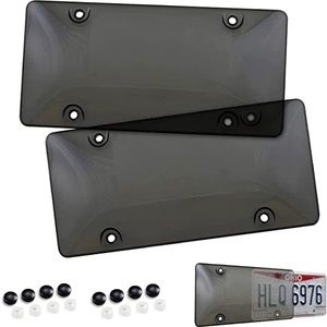 Smoked license plate cover